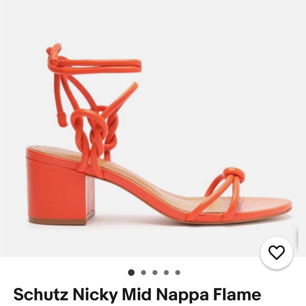 Schutz Nicky Mid Nappa Heeled Sandal